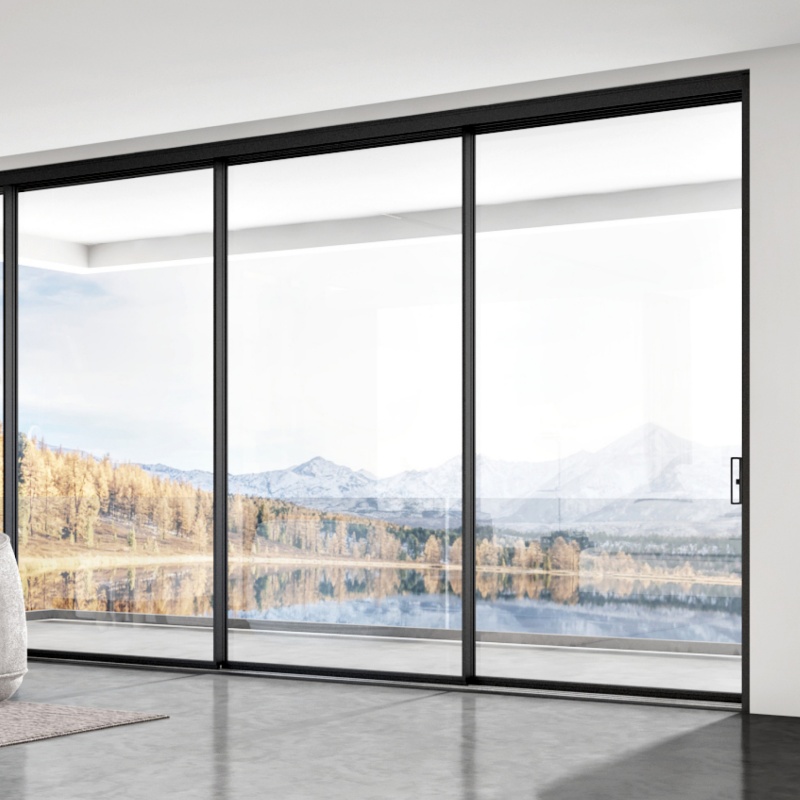 Premium Aluminum Glass Sliding Door for Mall Exteriors