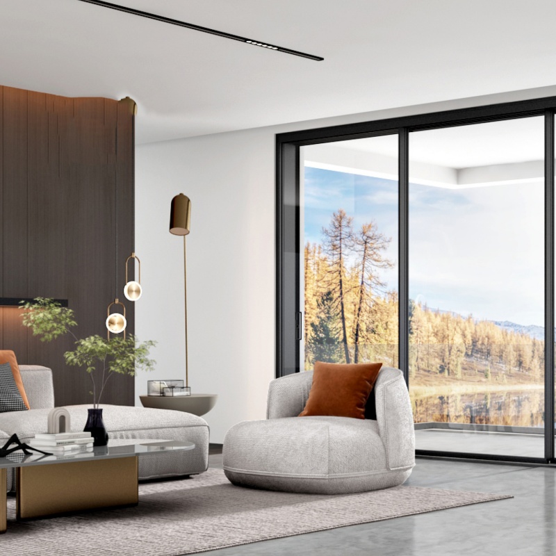 Premium Double Glazed Aluminum Sliding Doors for Commercial Spaces