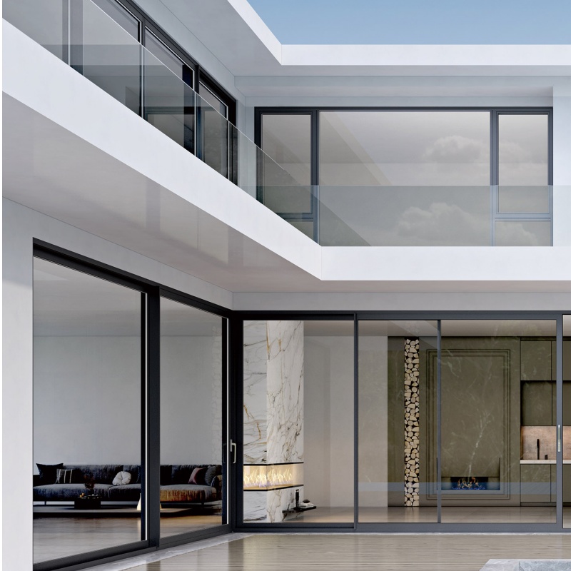 Factory Price Heavy Duty Exterior Aluminum Double Glazed Patio Aluminium Sliding Doors