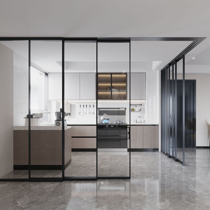 Factory Price Heavy Duty Exterior Aluminum Double Glazed Patio Aluminium Sliding Doors