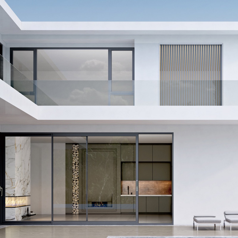 Factory Price Heavy Duty Exterior Aluminum Double Glazed Patio Aluminium Sliding Doors