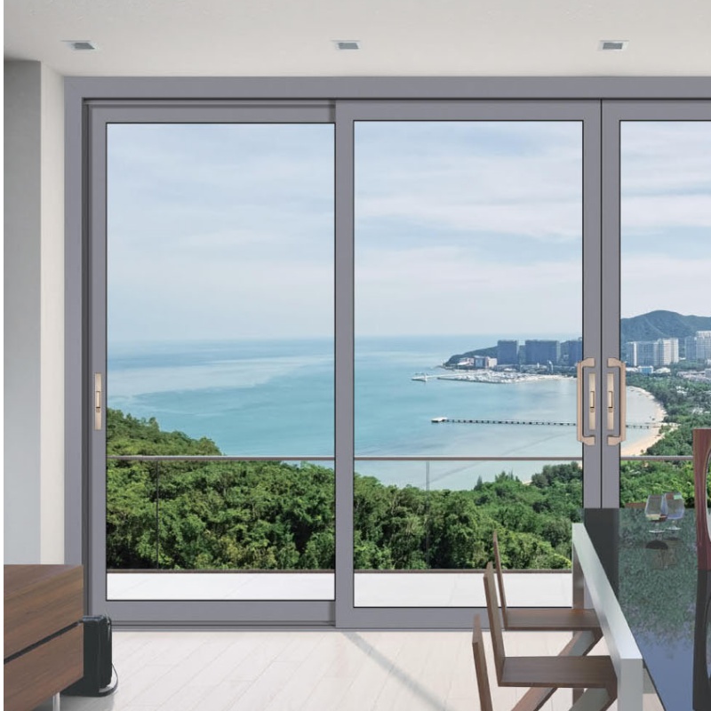 Minimalist Design Sliding Door Exterio Patio Aluminum Door Balcony Sliding Glass Doors