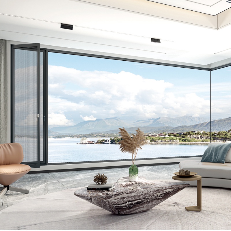 High Quality Aluminum SlidinWholesale Windows Glazed Aluminum Casement Window with Ultra Narrow Frame Designg Casement Sash Windows Screen Net Window