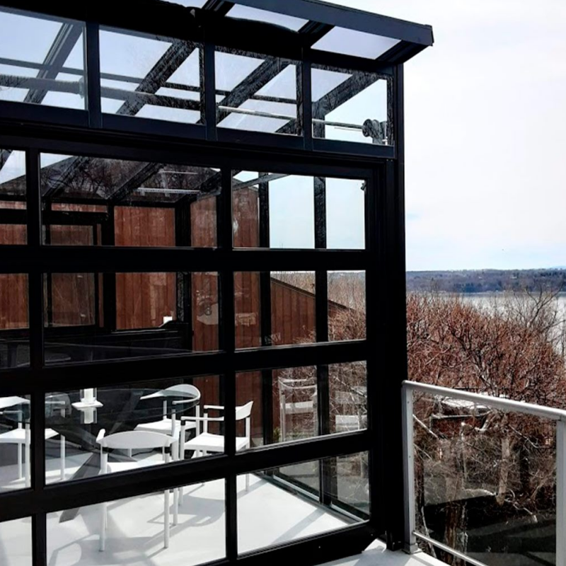 Outdoor Modern Commercial Aluminium Intelligent Mobile Glass House Waterproof Retractable Roof Villa Hotel Sunroom