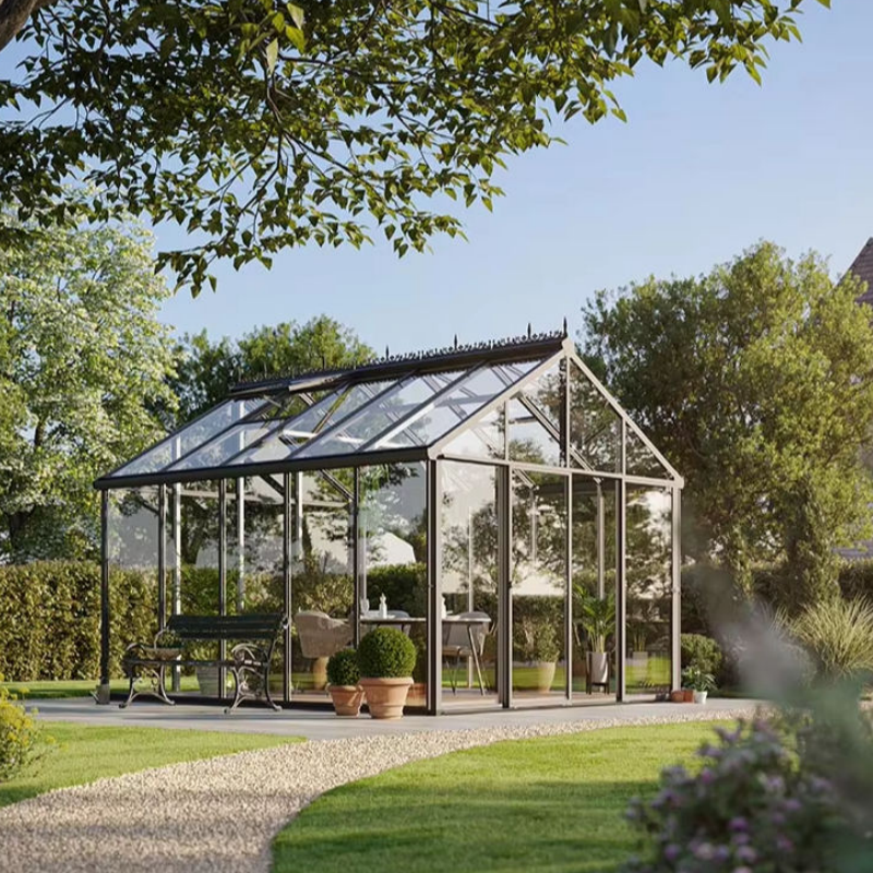 Outdoor Modern Commercial Aluminium Intelligent Mobile Glass House Waterproof Retractable Roof Villa Hotel Sunroom