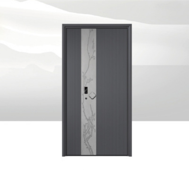Eehe Entry Door with Window That Opens and Aluminium Front with High Security Tempered Glass Project Ready Support As2047