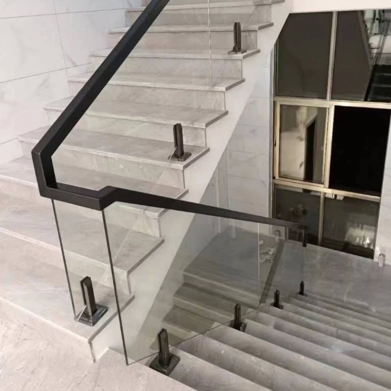 High Strength Frameless Glass Railing Solution for Commercial and Public Buildings_copy