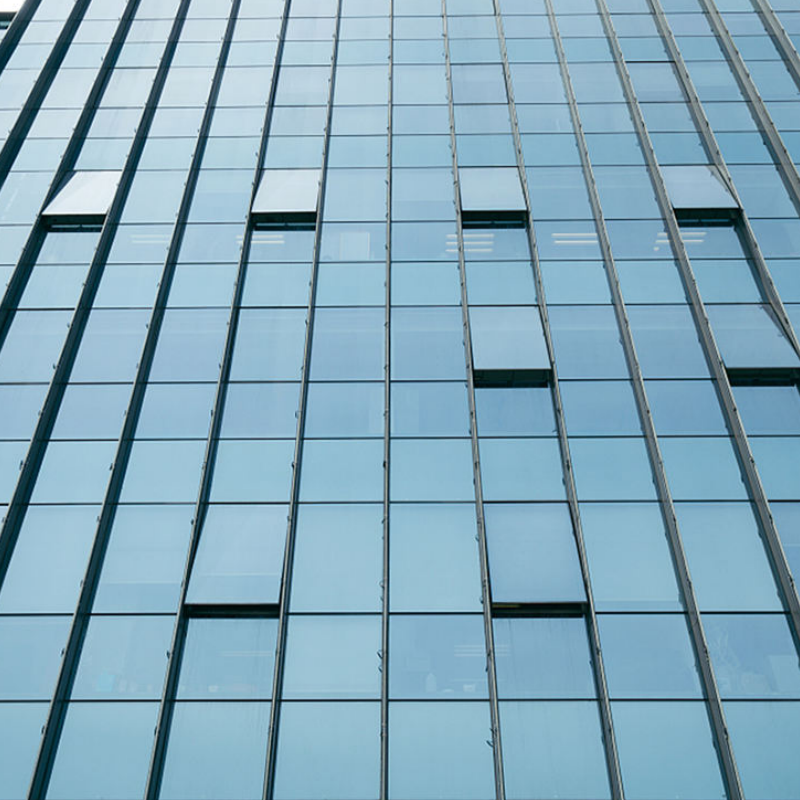 Stainless Steel Point Supported Creating Wall to Wall Transparency Tall Facades Curtain Wall