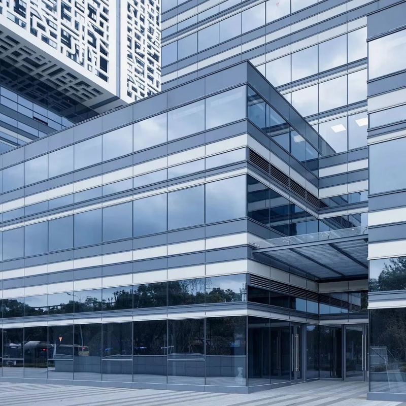 Tempered Glass Facade Building Panel Material Hotel High Performance Curtain Wall