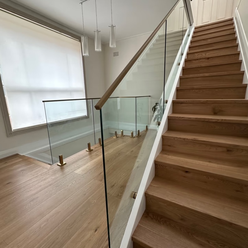 Modern Glass Fence Stainless Steel Handrail System for Balcony Staircase Outdoor