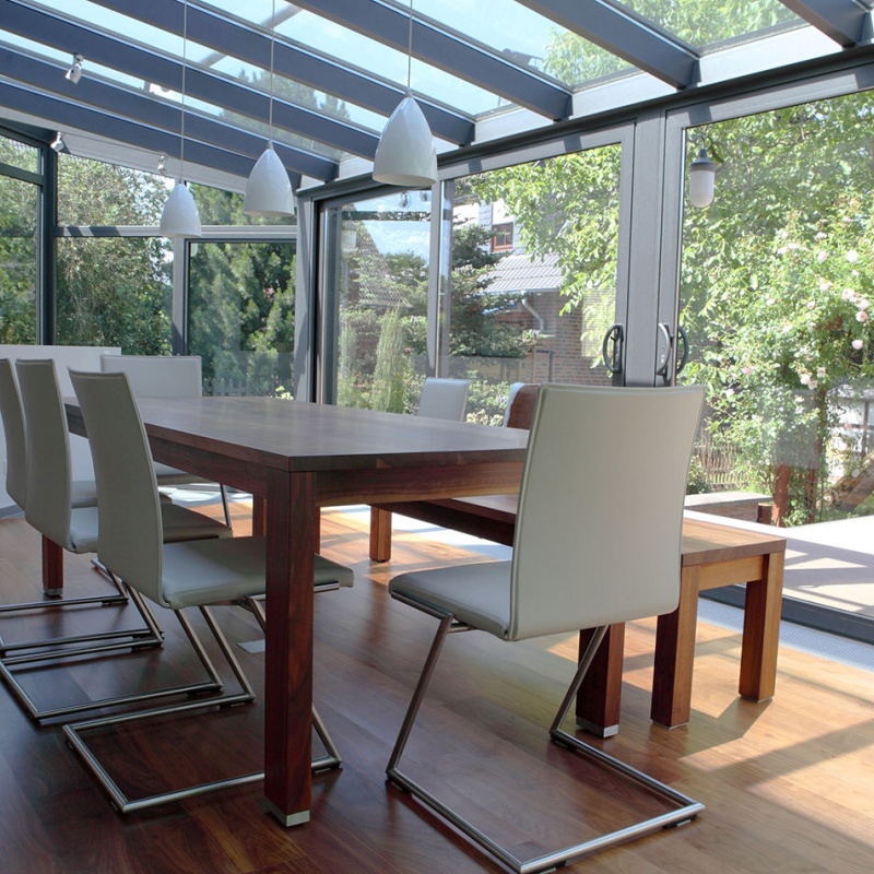 Above Ground Aluminum Alloy Frame Glass Waterproof Windproof Electric Retractable Sunroom