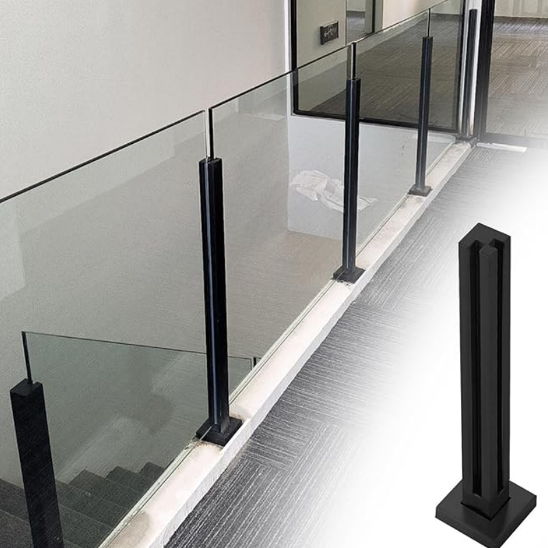 Glass Balustrade Stainless Steel Handrail System for Outdoor Indoor Staircase Safety
