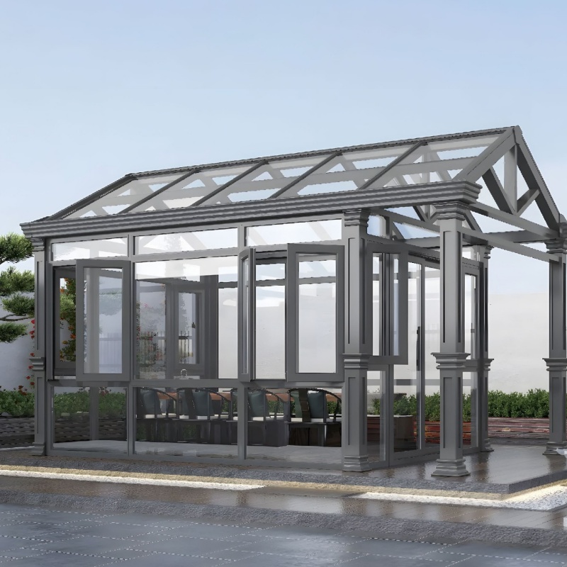 Outdoor Living Upgrade Glass Pool Enclosure Villa Design Mobile Aluminum Retractable Sunroom