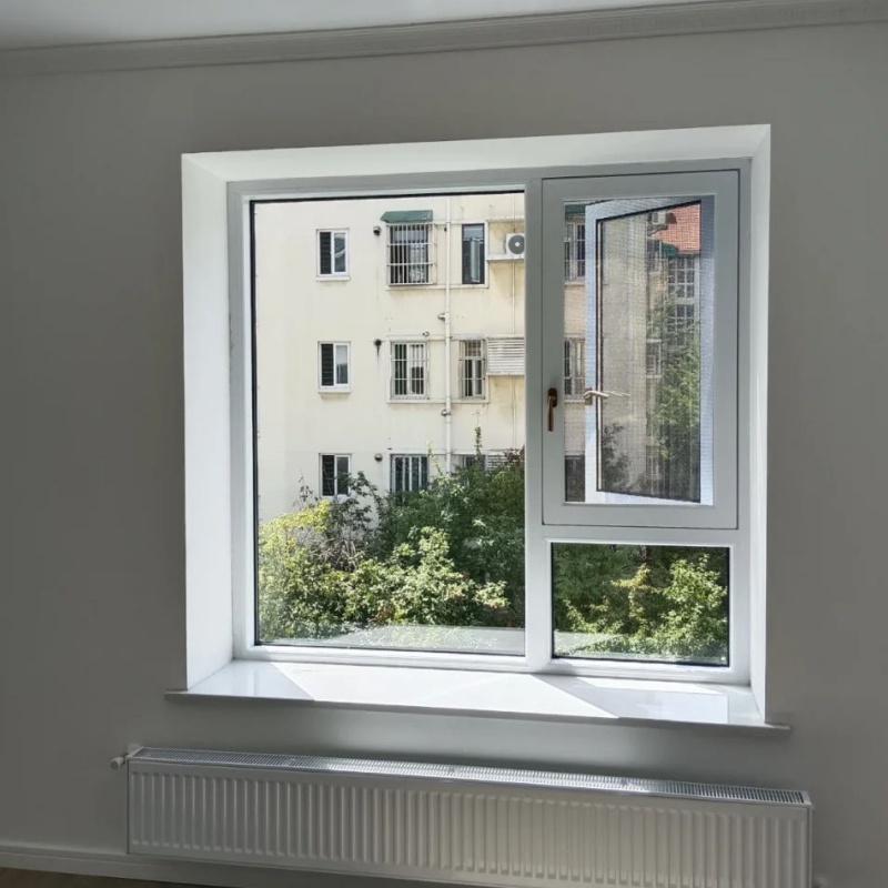 Meet Your Standards UPVC Sliding Windows Three Tracks PVC UPVC Sliding Windows
