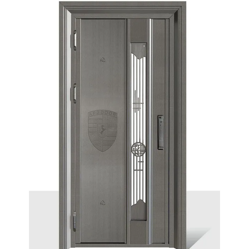 Factory Price Entrance Front Door Security Aluminum Stainless Steel Door