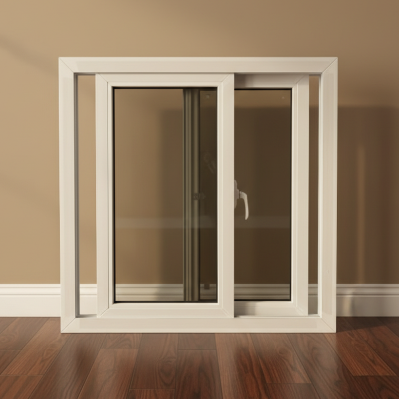 China Heat Insulation Tryba Shanghai PVC UPVC Double Glazed and Door Vinyl Window