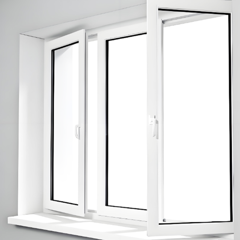Factory Price Austrilian Standard Sound Proof UPVC PVC Hinged Casement Window