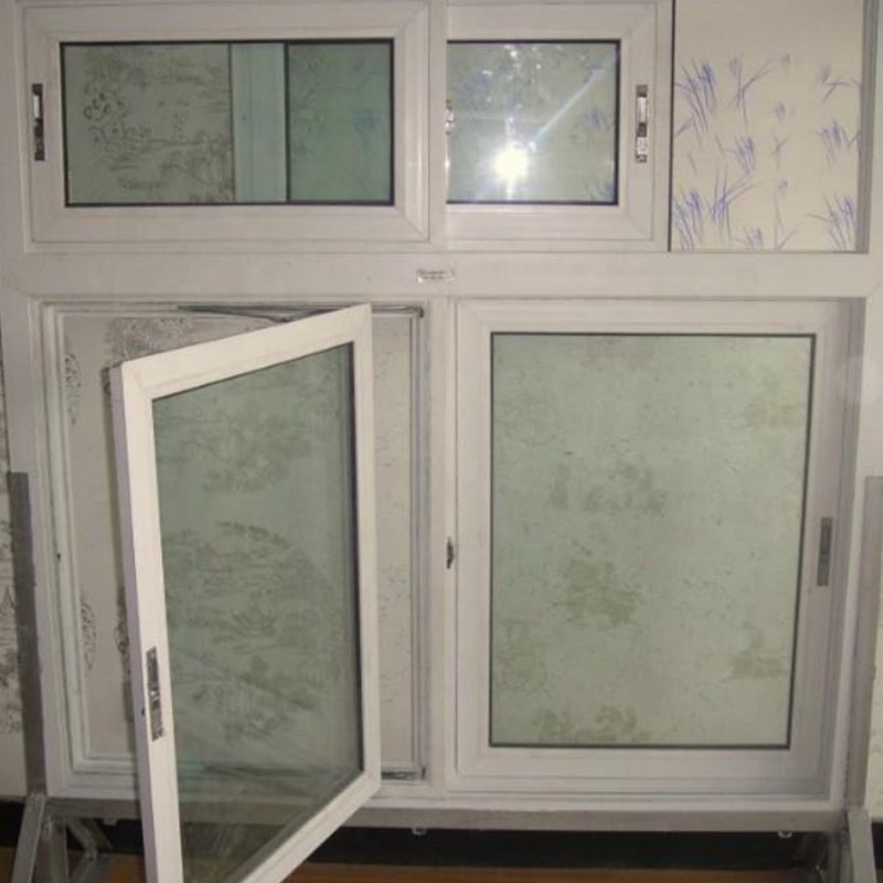 Interior Office Small Basement PVC Profile Window and Door UPVC Sliding Windows