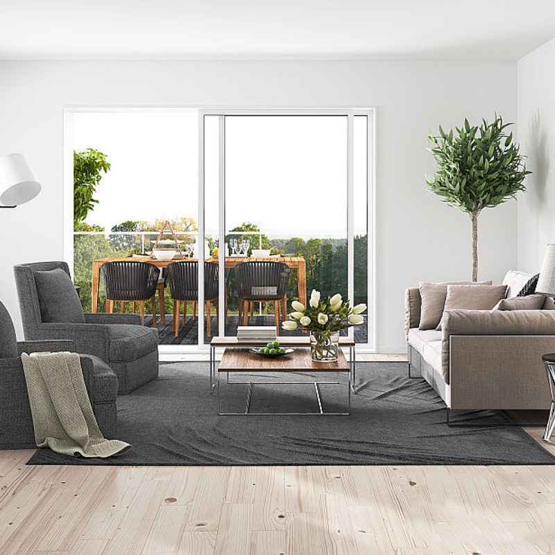 Chic PVC Wooden Door for Modern Hotels and Guesthouses in Guangzhou