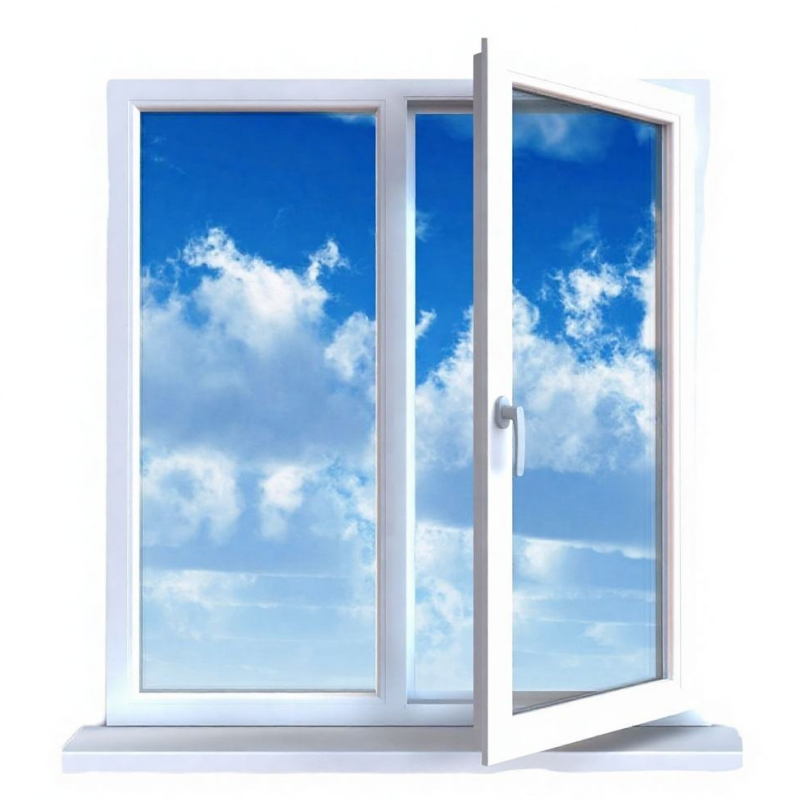China Factory Hot Selling Insulated Glass Bi-Folding UPVC/PVC/Vinyl Folding Window