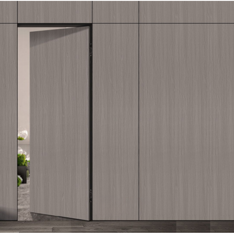 Indoor MDF Skin with PVC / Wood Veneer Hollow Particle Board Core Wood Entry Door Exterior Interior Doors