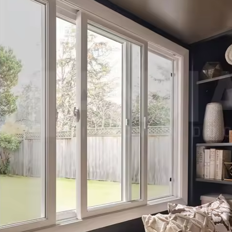 UPVC Sliding Windows PVC Window White Color UPVC Sliding Windows
