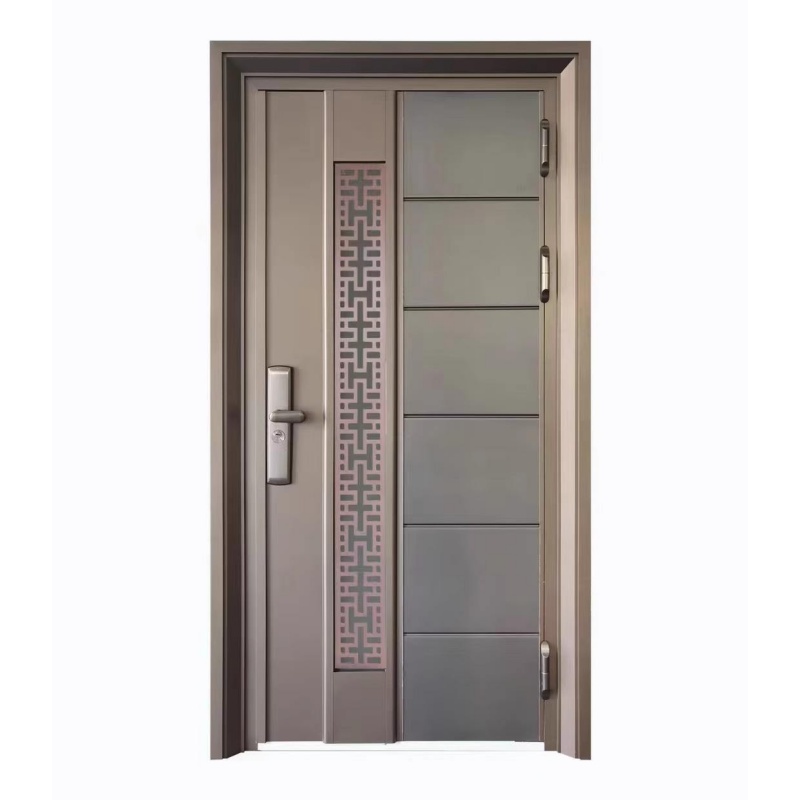 Modern Style Interior Stainless Steel Door Double Swing Open High Security Steel Door