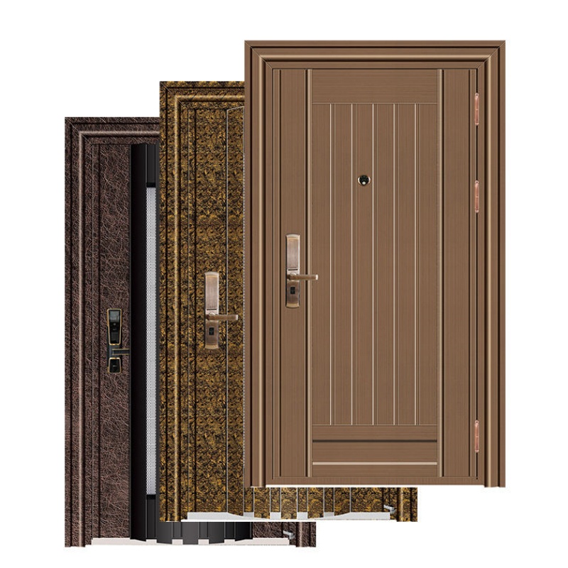 Factory Price Entrance Front Door Security Aluminum Stainless Steel Door