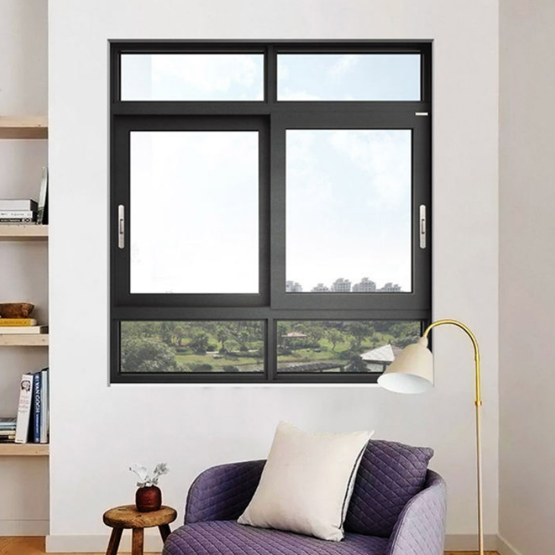 Interior Office Small Basement PVC Profile Window and Door UPVC Sliding Windows