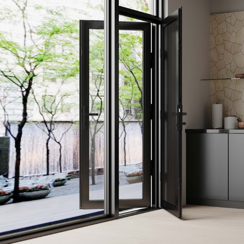 Contemporary Aluminum Folding Glass Bifold Patio Doors for Chic Home Designs