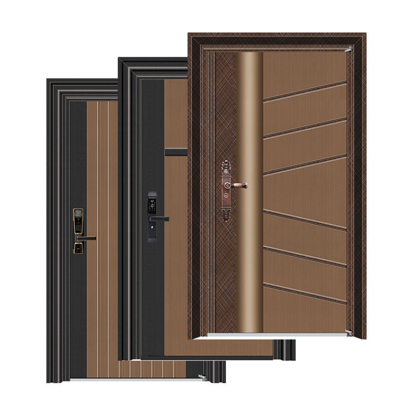 Modern Minimalist Glass Door Stainless Steel Aluminum Door Factory Manufacturer