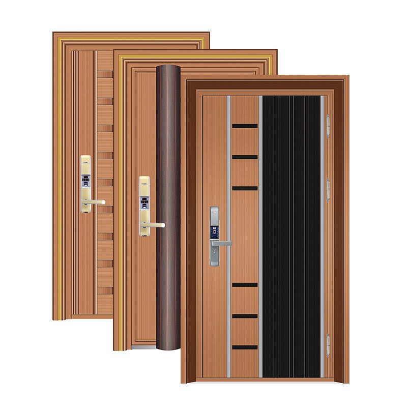 Interior Stainless Steel Door Double Swing Open High Security Steel Door
