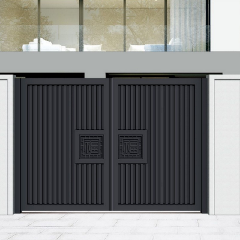 Morden Aluminum Electric Gate Modern Design 3D Swing Garden Gate for Courtyard Driveway Villa Barrier Entrance