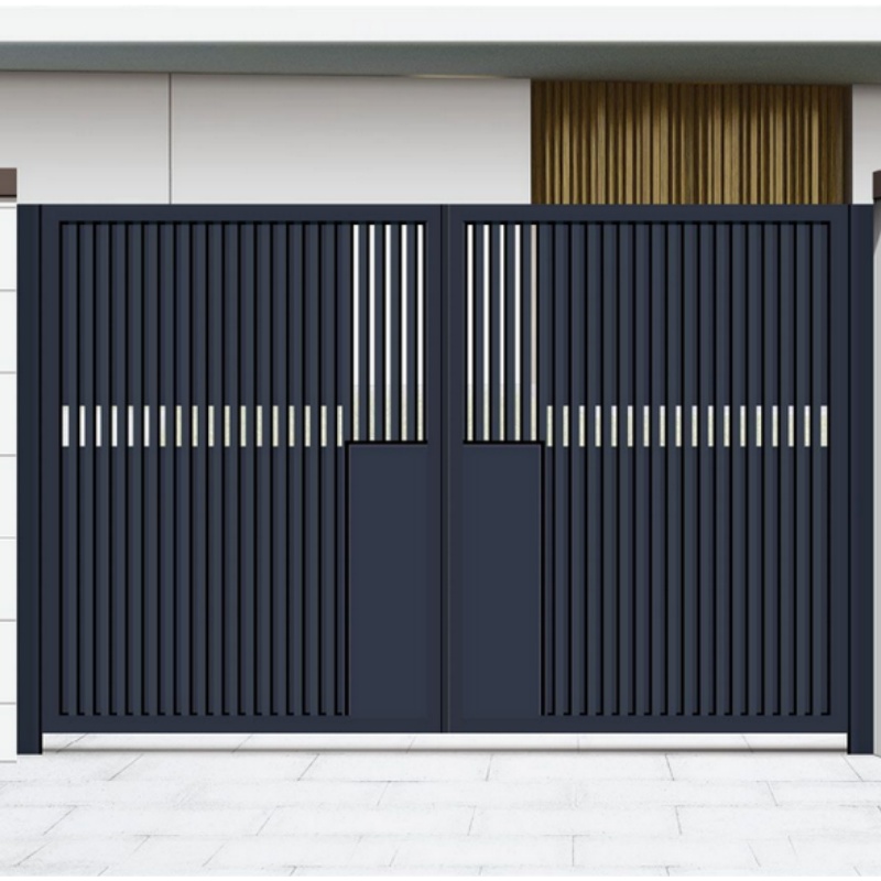 Metal Customized Outer Courtyard Gate Automatic Electric System Outdoor Gate with Electric Motor