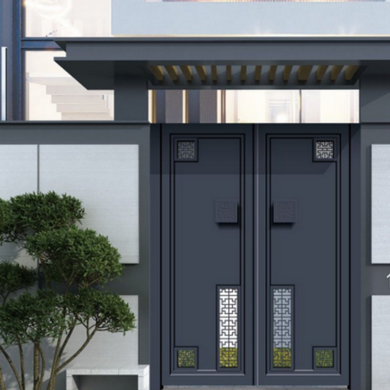 Metal Customized Outer Courtyard Gate Automatic Electric System Outdoor Gate with Electric Motor