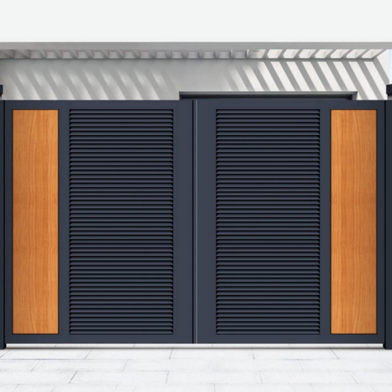 Metal Customized Outer Courtyard Gate Automatic Electric System Outdoor Gate with Electric Motor