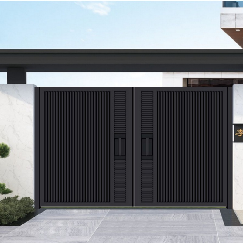 Aluminum Sliding Door Villa House Courtyard Hotel Retractable Swing Driveway Design Elegant Gate