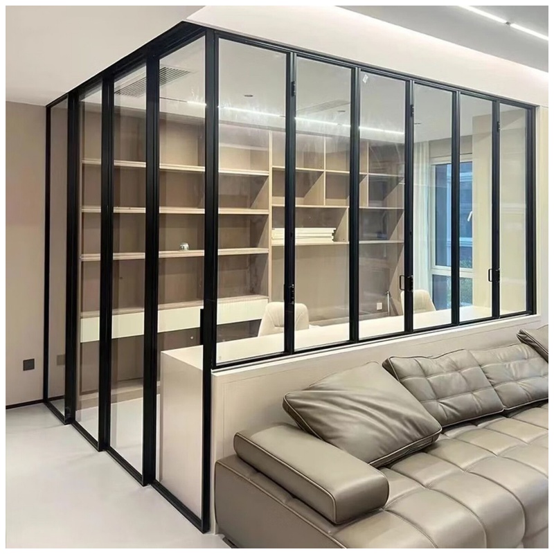 Lightweight OEM ODM Custom French Retro Style Aluminium Alloy Profile Glass Doors