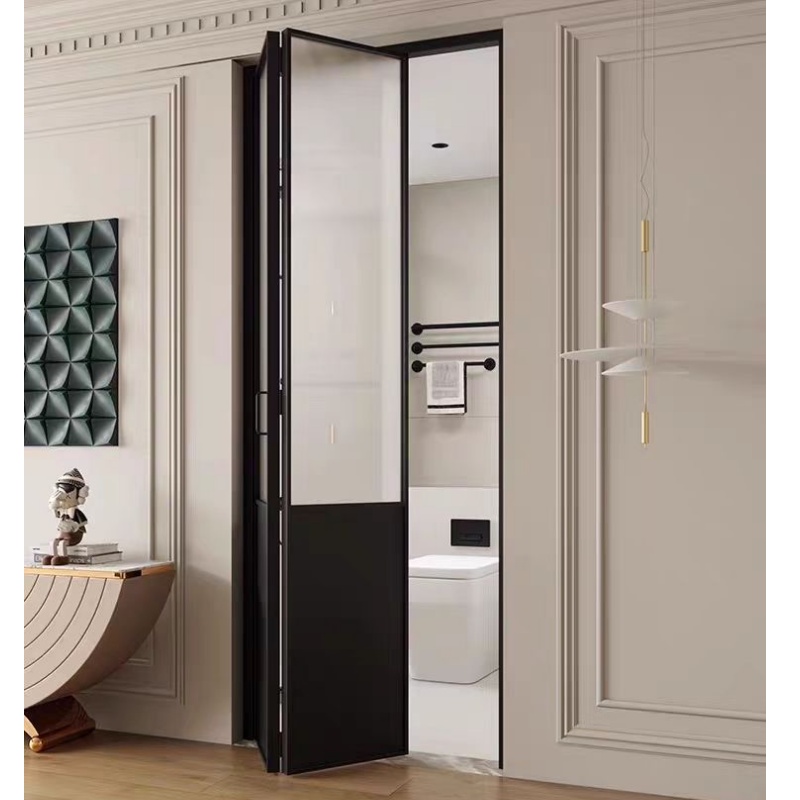 Stable Structure French Retro Style Aluminum Profile Aluminum Alloy Security Glass Door